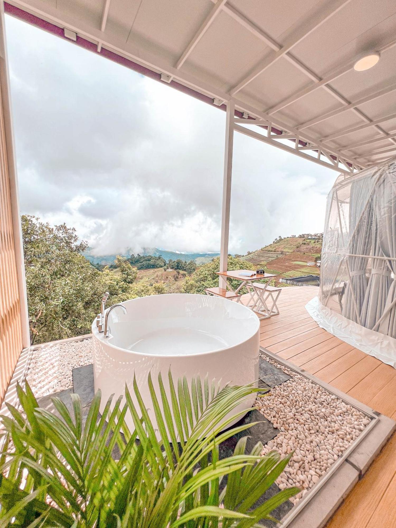 Ferienwohnung ม่อนชาพาเพลิน ม่อนแจ่ม Monchapaplearn Monjam Mon Jam Exterior foto